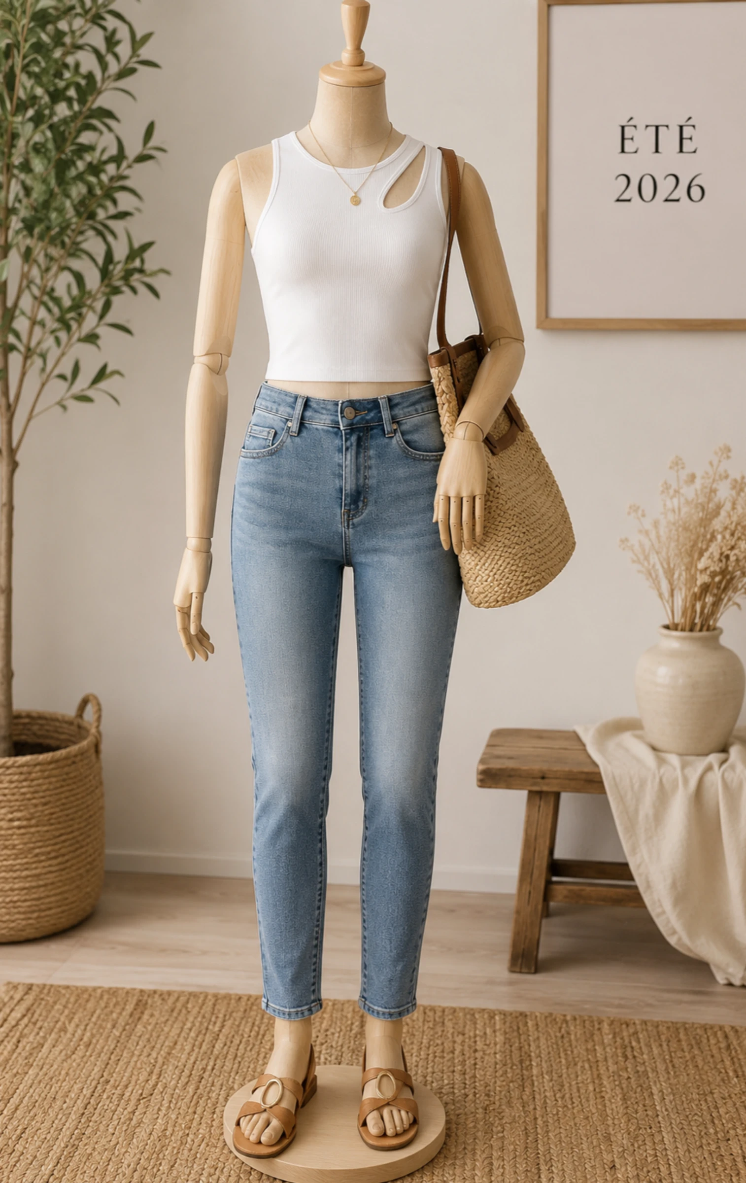 Miss Bon Jean TS/TFr36 - Azul - Corte Slim - Novo com Etiqueta – photo 2